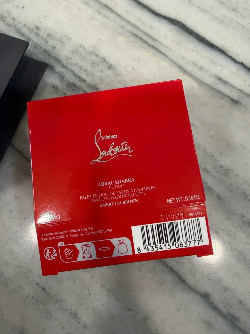 Christian Louboutin Velvet Matte Lipstick - Bold Red & Eye duo shadow pallet